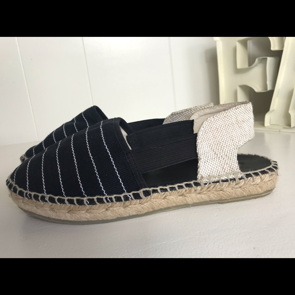 Espadrille navy blue  and white strip size 37